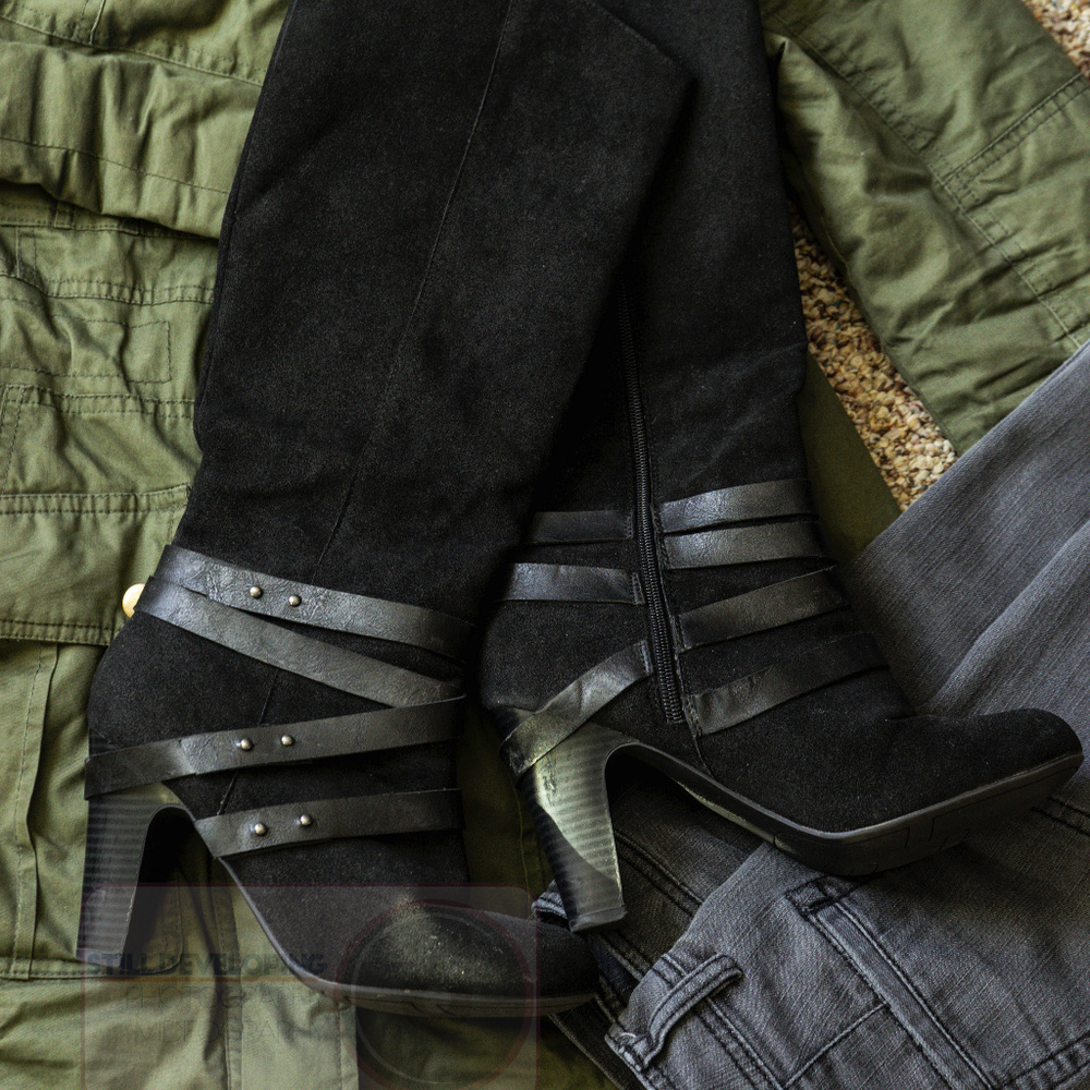 Fergalicious Knee-High Boots, Size 9